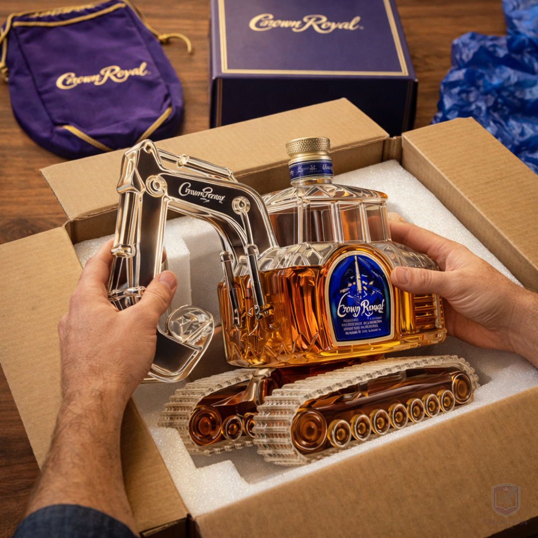 Whiskykaraff – Grävmaskinsutgåva