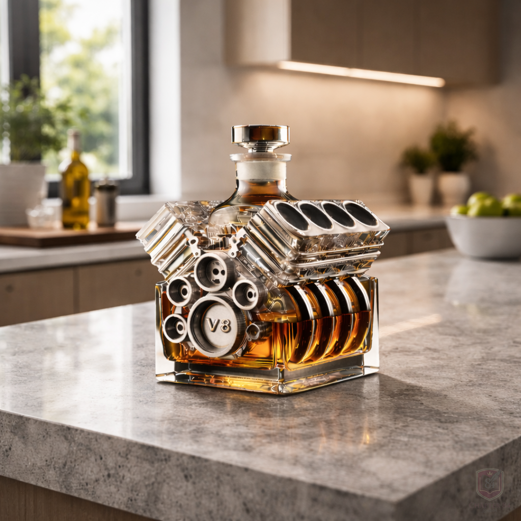 Whiskykaraff – V8-motorutgåva