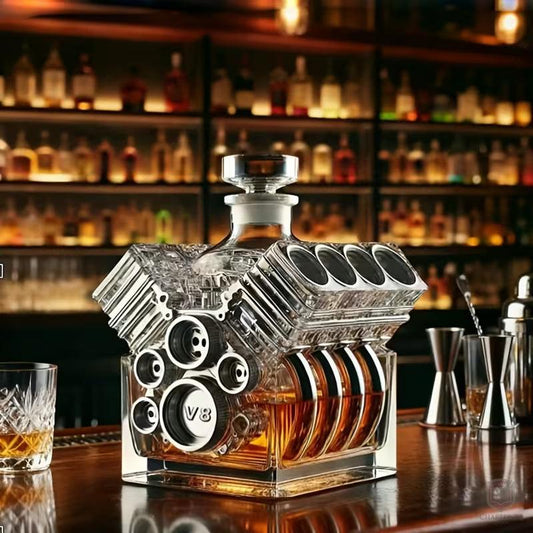 Whiskykaraff – V8-motorutgåva