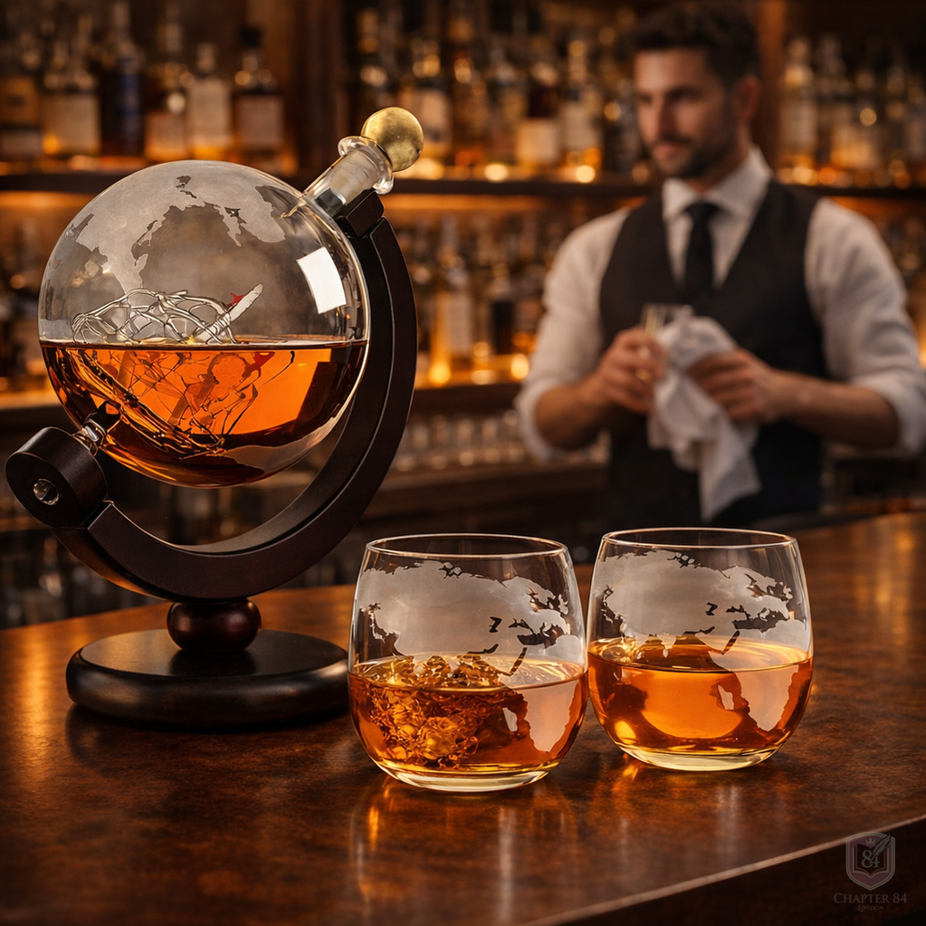 Whiskykaraff - Världskarta Edition