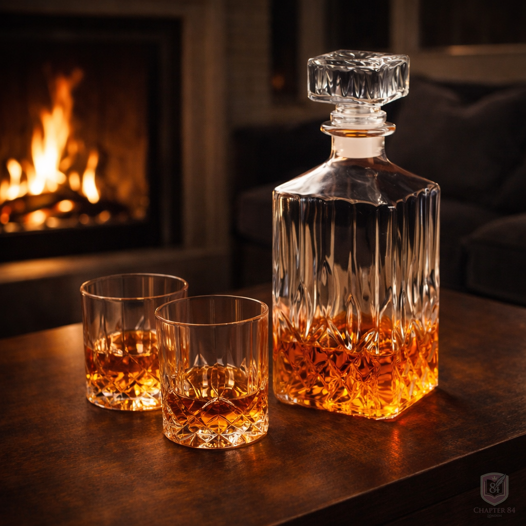 Whisky Decanter - Set with Bottle and Glasses
