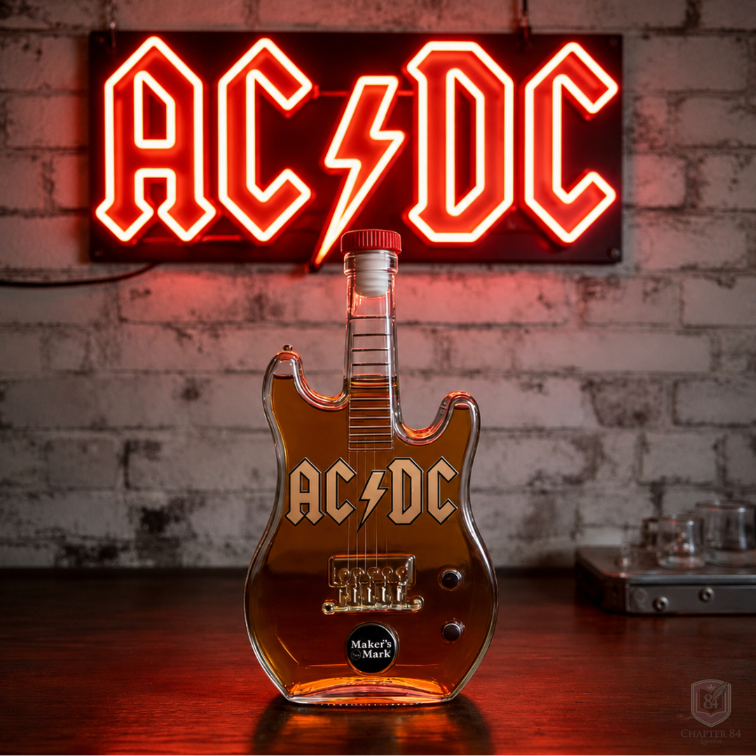 Whiskyflaska - AC/DC-gitarrutgåva