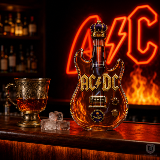 Whiskyflaska - AC/DC-gitarrutgåva