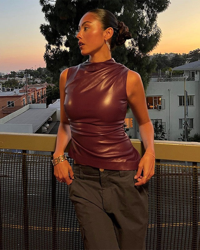 ALMA | Luxe Leather Top