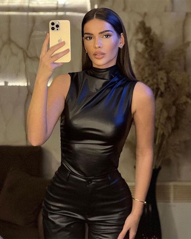 ALMA | Luxe Leather Top