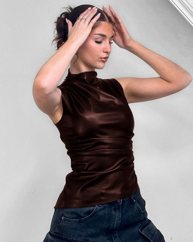 ALMA | Luxe Leather Top