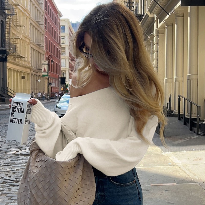 ALMA | Off-Shoulder Soft Knit