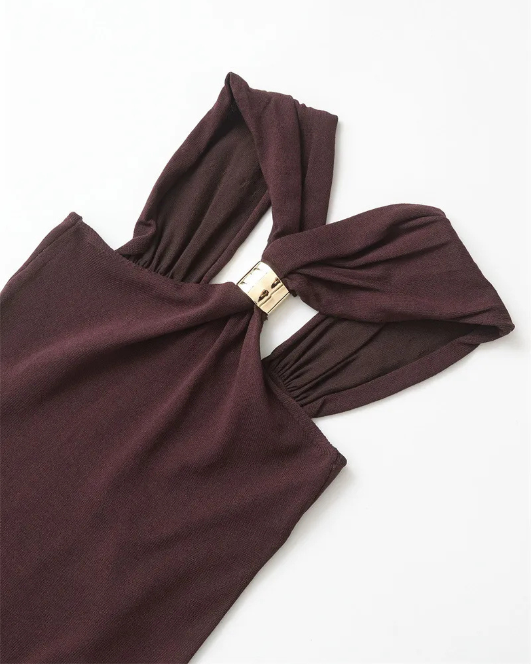 ALMA | Mocha Halter Top