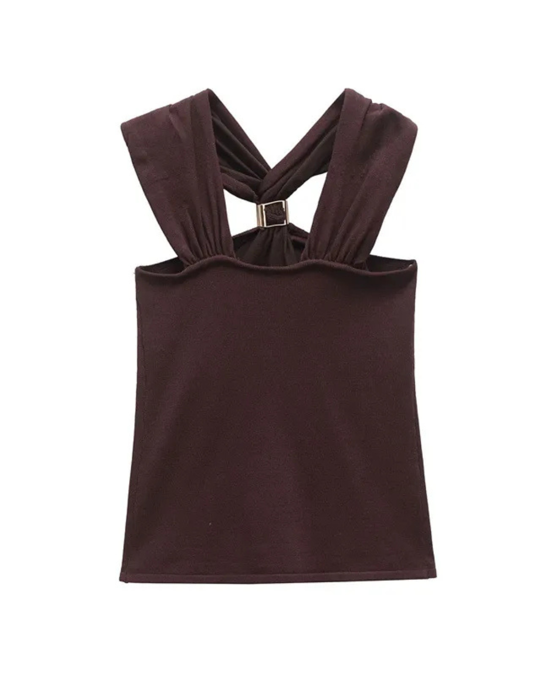 ALMA | Mocha Halter Top