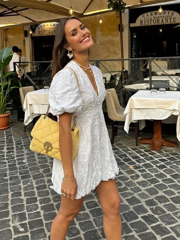 ALMA | Puff Mini Dress