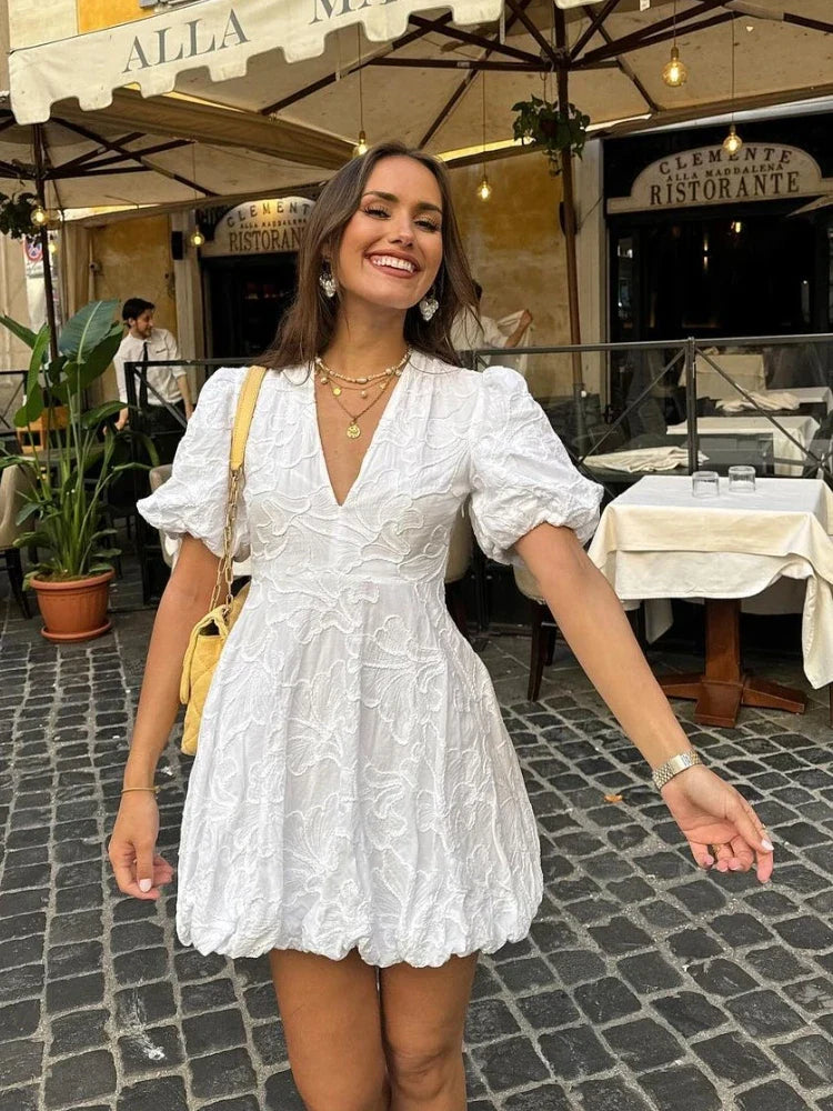 ALMA | Puff Mini Dress