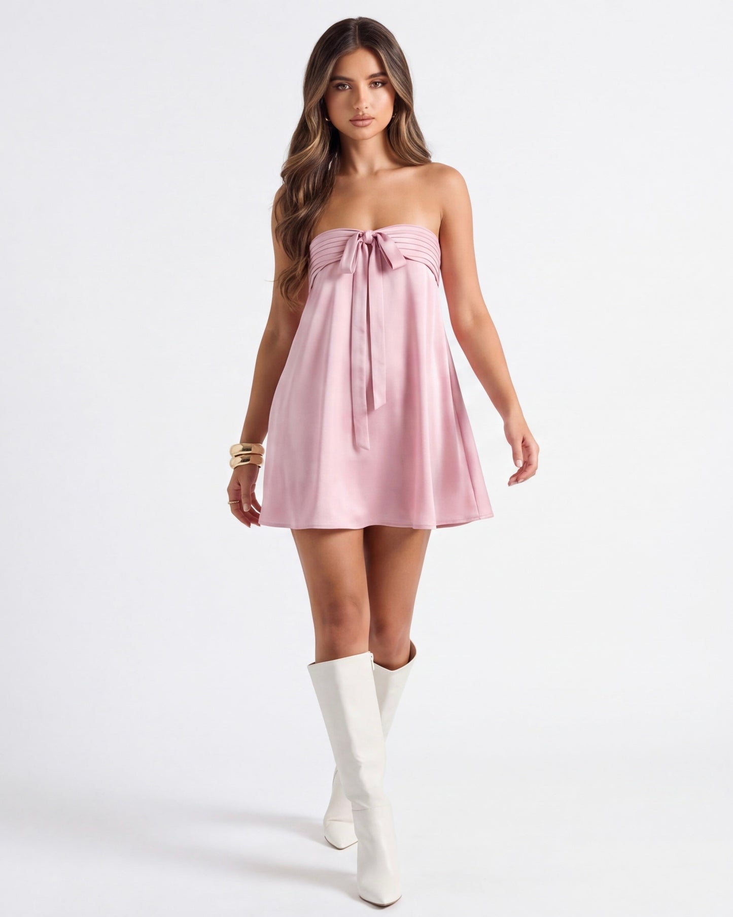 ALMA | Bow Mini Dress