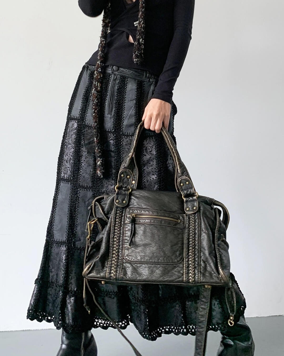 ALMA | Vintage Weave Shoulder Bag
